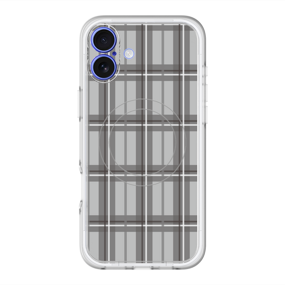 スリムプロテクションプレミアムケース with MagSafe［ Tartan Check - Gray ］