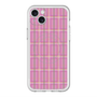 スリムプロテクションプレミアムケース with MagSafe［ Tartan Check - Pink ］