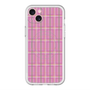 スリムプロテクションプレミアムケース with MagSafe［ Tartan Check - Pink ］