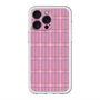 スリムプロテクションプレミアムケース with MagSafe［ Tartan Check - Pink ］