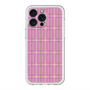 スリムプロテクションプレミアムケース with MagSafe［ Tartan Check - Pink ］