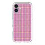 スリムプロテクションプレミアムケース with MagSafe［ Tartan Check - Pink ］