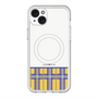 スリムプロテクションプレミアムケース with MagSafe［ CASEPLAY Tartan Check - Yellow ］