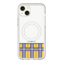 スリムプロテクションプレミアムケース with MagSafe［ CASEPLAY Tartan Check - Yellow ］