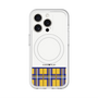 スリムプロテクションプレミアムケース with MagSafe［ CASEPLAY Tartan Check - Yellow ］