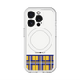 スリムプロテクションプレミアムケース with MagSafe［ CASEPLAY Tartan Check - Yellow ］