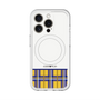 スリムプロテクションプレミアムケース with MagSafe［ CASEPLAY Tartan Check - Yellow ］