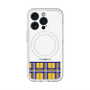 スリムプロテクションプレミアムケース with MagSafe［ CASEPLAY Tartan Check - Yellow ］