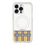 スリムプロテクションプレミアムケース with MagSafe［ CASEPLAY Tartan Check - Yellow ］