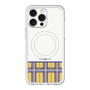スリムプロテクションプレミアムケース with MagSafe［ CASEPLAY Tartan Check - Yellow ］