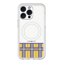 スリムプロテクションプレミアムケース with MagSafe［ CASEPLAY Tartan Check - Yellow ］