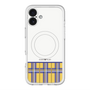スリムプロテクションプレミアムケース with MagSafe［ CASEPLAY Tartan Check - Yellow ］