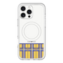 スリムプロテクションプレミアムケース with MagSafe［ CASEPLAY Tartan Check - Yellow ］