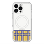 スリムプロテクションプレミアムケース with MagSafe［ CASEPLAY Tartan Check - Yellow ］