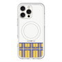 スリムプロテクションプレミアムケース with MagSafe［ CASEPLAY Tartan Check - Yellow ］