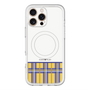 スリムプロテクションプレミアムケース with MagSafe［ CASEPLAY Tartan Check - Yellow ］