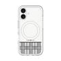 スリムプロテクションプレミアムケース with MagSafe［ CASEPLAY Tartan Check - Gray ］