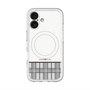 スリムプロテクションプレミアムケース with MagSafe［ CASEPLAY Tartan Check - Gray ］