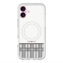 スリムプロテクションプレミアムケース with MagSafe［ CASEPLAY Tartan Check - Gray ］