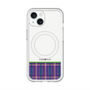 スリムプロテクションプレミアムケース with MagSafe［ CASEPLAY Tartan Check - Purple ］