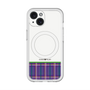 スリムプロテクションプレミアムケース with MagSafe［ CASEPLAY Tartan Check - Purple ］