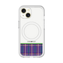 スリムプロテクションプレミアムケース with MagSafe［ CASEPLAY Tartan Check - Purple ］