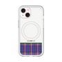 スリムプロテクションプレミアムケース with MagSafe［ CASEPLAY Tartan Check - Purple ］