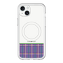 スリムプロテクションプレミアムケース with MagSafe［ CASEPLAY Tartan Check - Purple ］