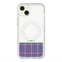スリムプロテクションプレミアムケース with MagSafe［ CASEPLAY Tartan Check - Purple ］