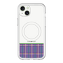 スリムプロテクションプレミアムケース with MagSafe［ CASEPLAY Tartan Check - Purple ］