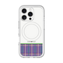 スリムプロテクションプレミアムケース with MagSafe［ CASEPLAY Tartan Check - Purple ］
