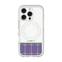 スリムプロテクションプレミアムケース with MagSafe［ CASEPLAY Tartan Check - Purple ］