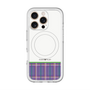 スリムプロテクションプレミアムケース with MagSafe［ CASEPLAY Tartan Check - Purple ］
