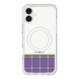 スリムプロテクションプレミアムケース with MagSafe［ CASEPLAY Tartan Check - Purple ］