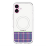 スリムプロテクションプレミアムケース with MagSafe［ CASEPLAY Tartan Check - Purple ］