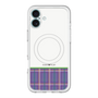 スリムプロテクションプレミアムケース with MagSafe［ CASEPLAY Tartan Check - Purple ］