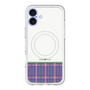 スリムプロテクションプレミアムケース with MagSafe［ CASEPLAY Tartan Check - Purple ］