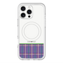 スリムプロテクションプレミアムケース with MagSafe［ CASEPLAY Tartan Check - Purple ］