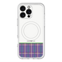 スリムプロテクションプレミアムケース with MagSafe［ CASEPLAY Tartan Check - Purple ］