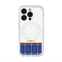 スリムプロテクションプレミアムケース with MagSafe［ CASEPLAY Tartan Check - Blue ］