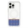 スリムプロテクションプレミアムケース with MagSafe［ CASEPLAY Tartan Check - Blue ］