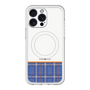 スリムプロテクションプレミアムケース with MagSafe［ CASEPLAY Tartan Check - Blue ］