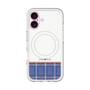 スリムプロテクションプレミアムケース with MagSafe［ CASEPLAY Tartan Check - Blue ］