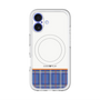 スリムプロテクションプレミアムケース with MagSafe［ CASEPLAY Tartan Check - Blue ］