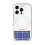 スリムプロテクションプレミアムケース with MagSafe［ CASEPLAY Tartan Check - Blue ］