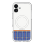 スリムプロテクションプレミアムケース with MagSafe［ CASEPLAY Tartan Check - Blue ］