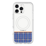 スリムプロテクションプレミアムケース with MagSafe［ CASEPLAY Tartan Check - Blue ］