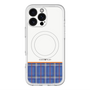 スリムプロテクションプレミアムケース with MagSafe［ CASEPLAY Tartan Check - Blue ］