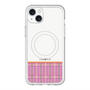スリムプロテクションプレミアムケース with MagSafe［ CASEPLAY Tartan Check - Pink ］
