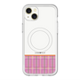 スリムプロテクションプレミアムケース with MagSafe［ CASEPLAY Tartan Check - Pink ］